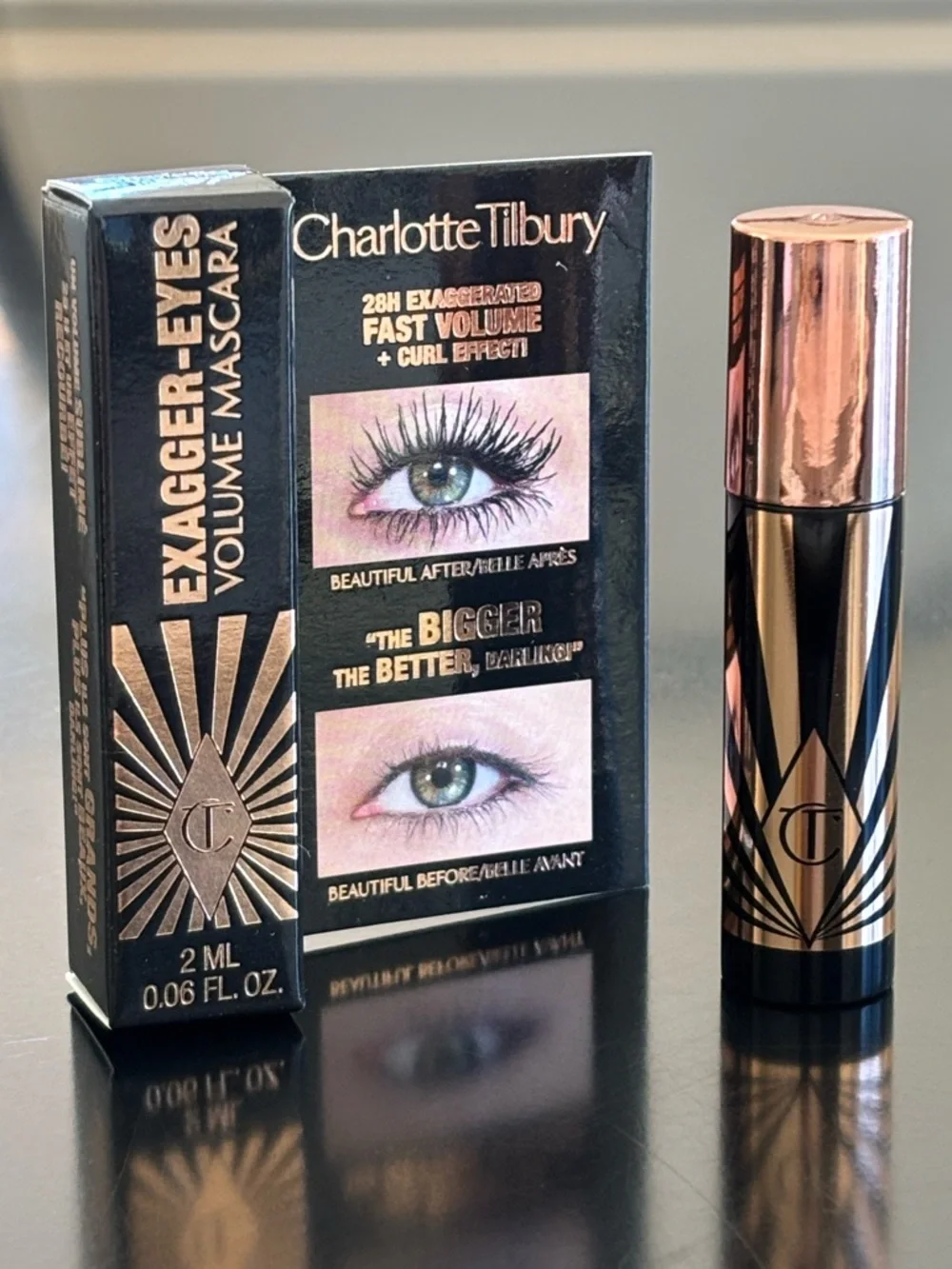 Charlotte Tilbury Exagger-Eyes Volume Black Mascara Mini